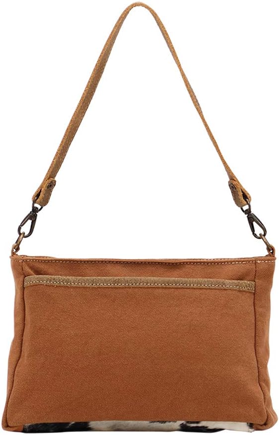Myra Bag Florid Upcycled Canvas & Leather Small Crossbody Bag S-1458
