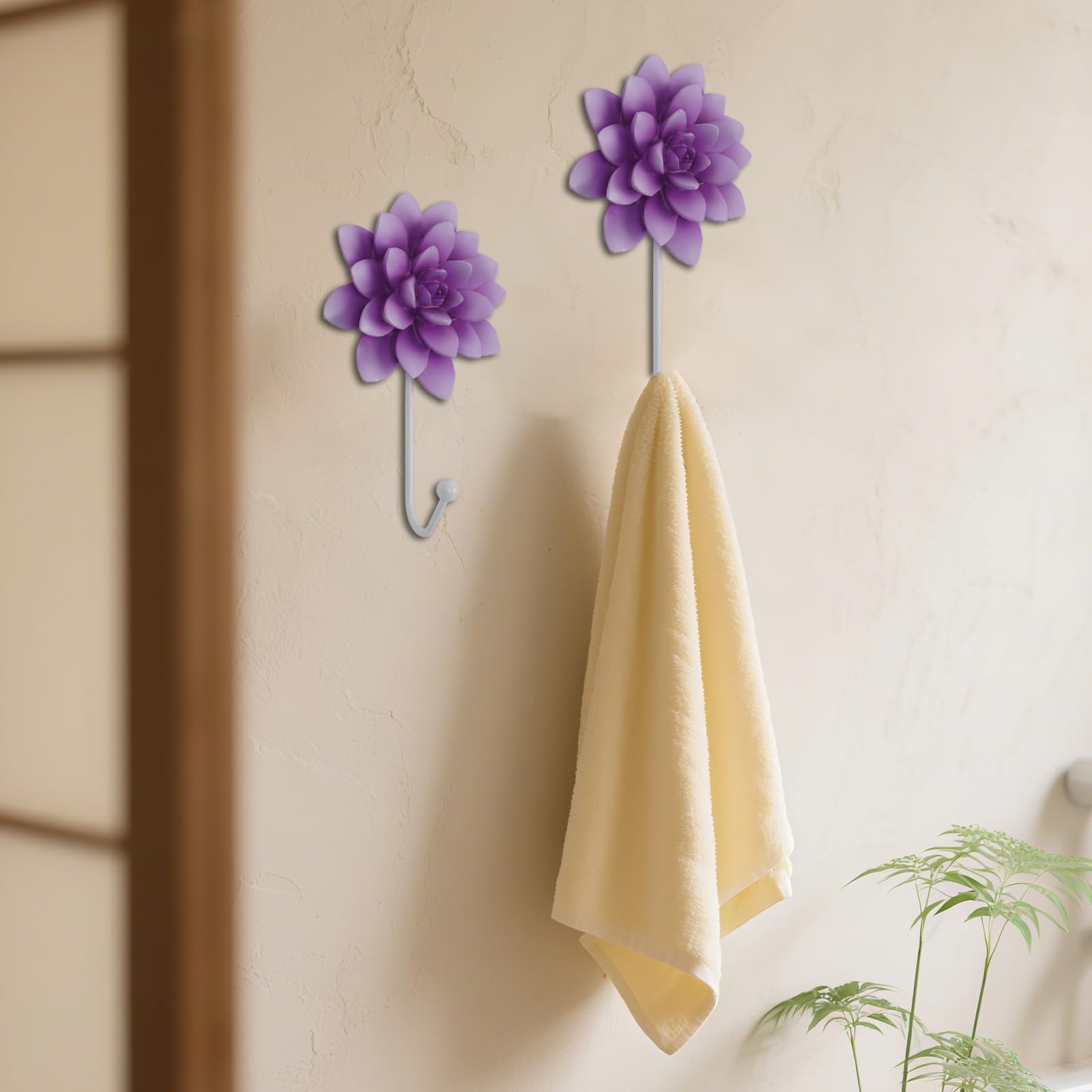 Amazon.com: Guichifun Flower Shaped Decorative Wall Hooks - 2pcs