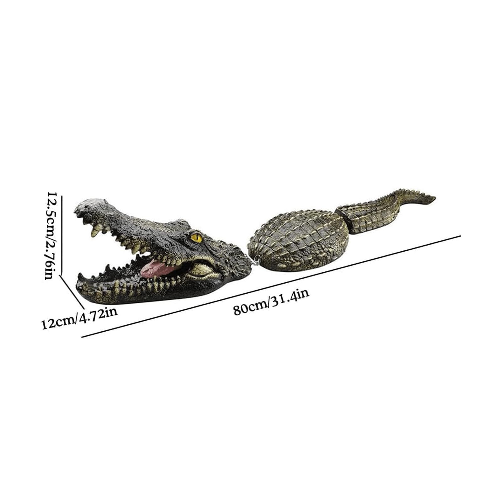 Dekoracje zewnętrzne na podwórko pływający aligator wabik do stawu basenowego pływający aligator wabik sztuczny aligator odstraszacz krokodyl zewnętrzny do wody cechy kapryśny wystrój
