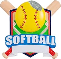 Vista 1 de Adornos de sóftbol, adorno de sóftbol 2025, adorno de sóftbol para niñas, idea de regalo de sóftbol, adorno para árbol de Navidad, incluye etiqueta