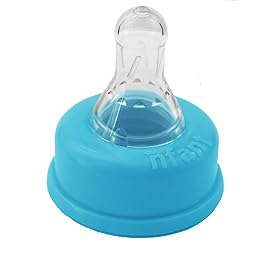 nfant | 2X Standard Flow Nipple, Blue (18ml/min), 4-Pack