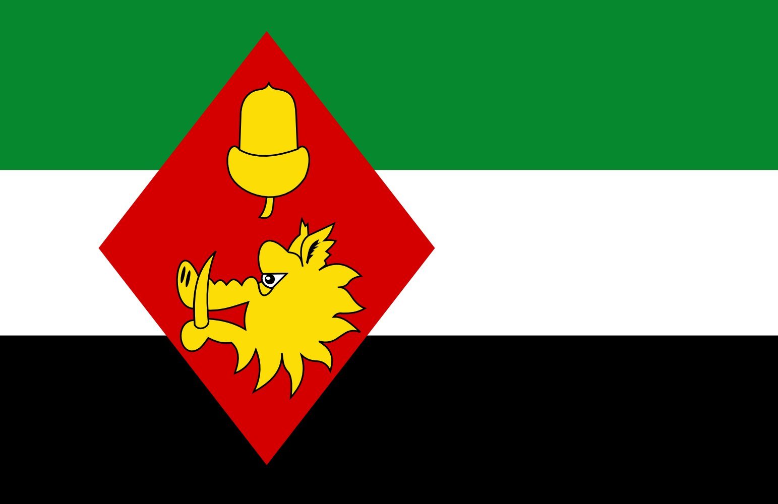 Grand drapeau Hommerts-Jutryp vlag finitions héraldiques premium