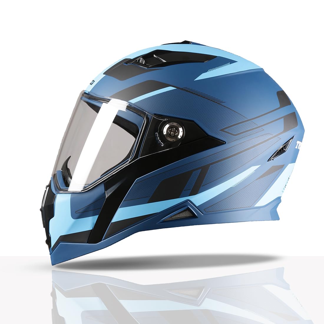 TVS Racing Anti Matter Full Face Helmet for Bike & Motorcycle Riders-DOT & ISI Certified-Lightweight ABS Shell, UV Resistant-Ventilated Comfort Liner,...