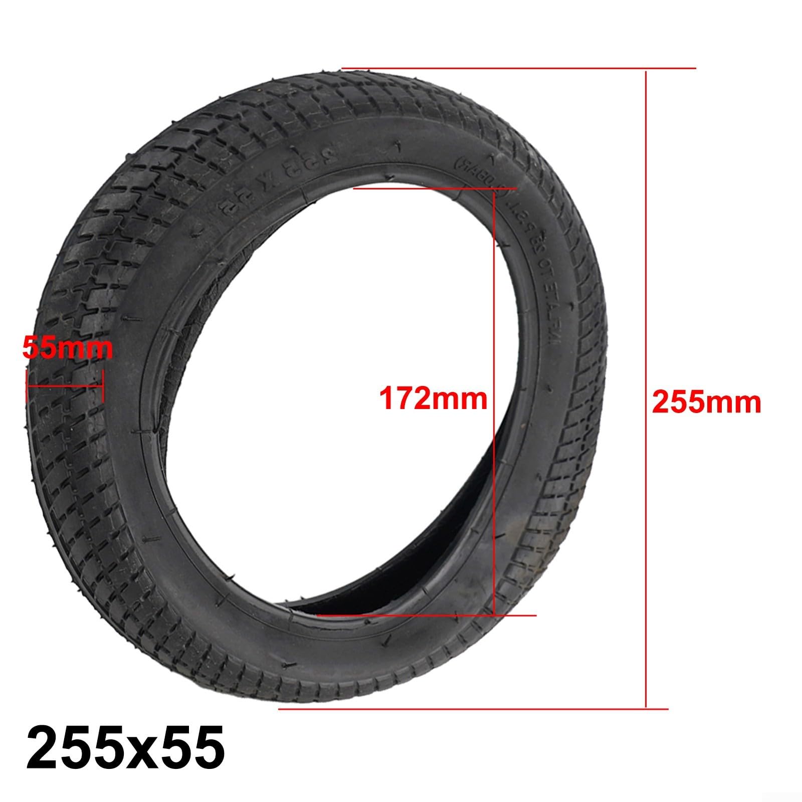 255X55 Inner Tubes And Tires For Jogging Stroller, Children's Bicycles, Baby Hand Push, Baby Carriage And Stroller, With Valve Replacement Parts(Tire)