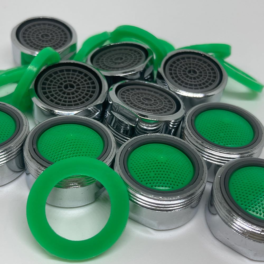 40 szt. 24 mm perlator do kranu kuchennego, filtr siatkowy odporny na zachlapanie, rdzeń oszczędzający wodę, wylot, akcesoria kuchenne, 24 mm plastikowy bąbelek, 40 szt.