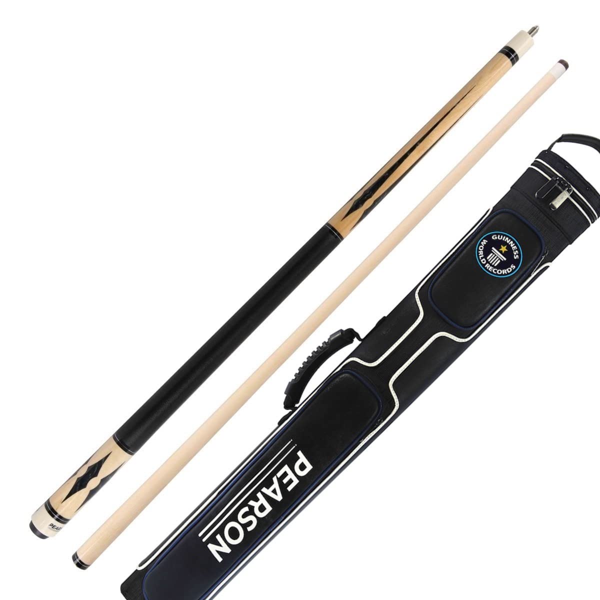 PEARSON Players Series PP-2 Pool Cue Stick w/ 2x2 World Record Cue Case (21 oz)
