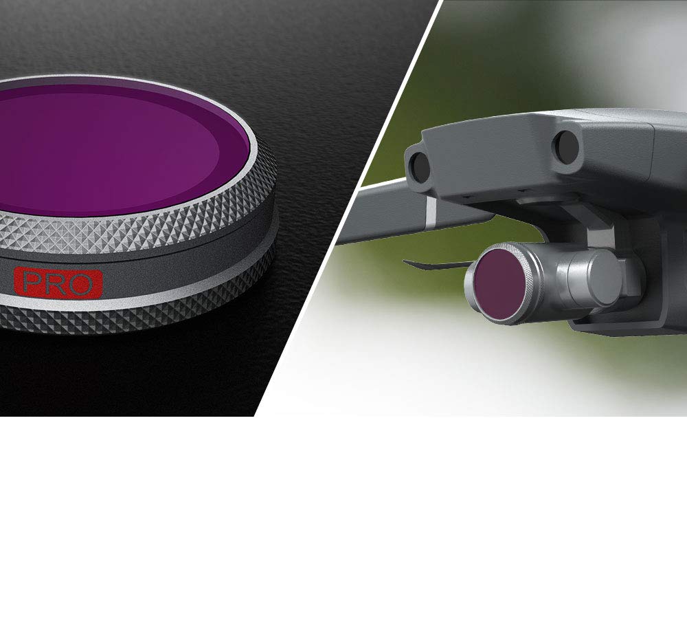 Pgytech Kit de Filtres ND8/PL / ND16/PL / ND32/PL / ND64/PL pour DJI Mavic 2 Zoom