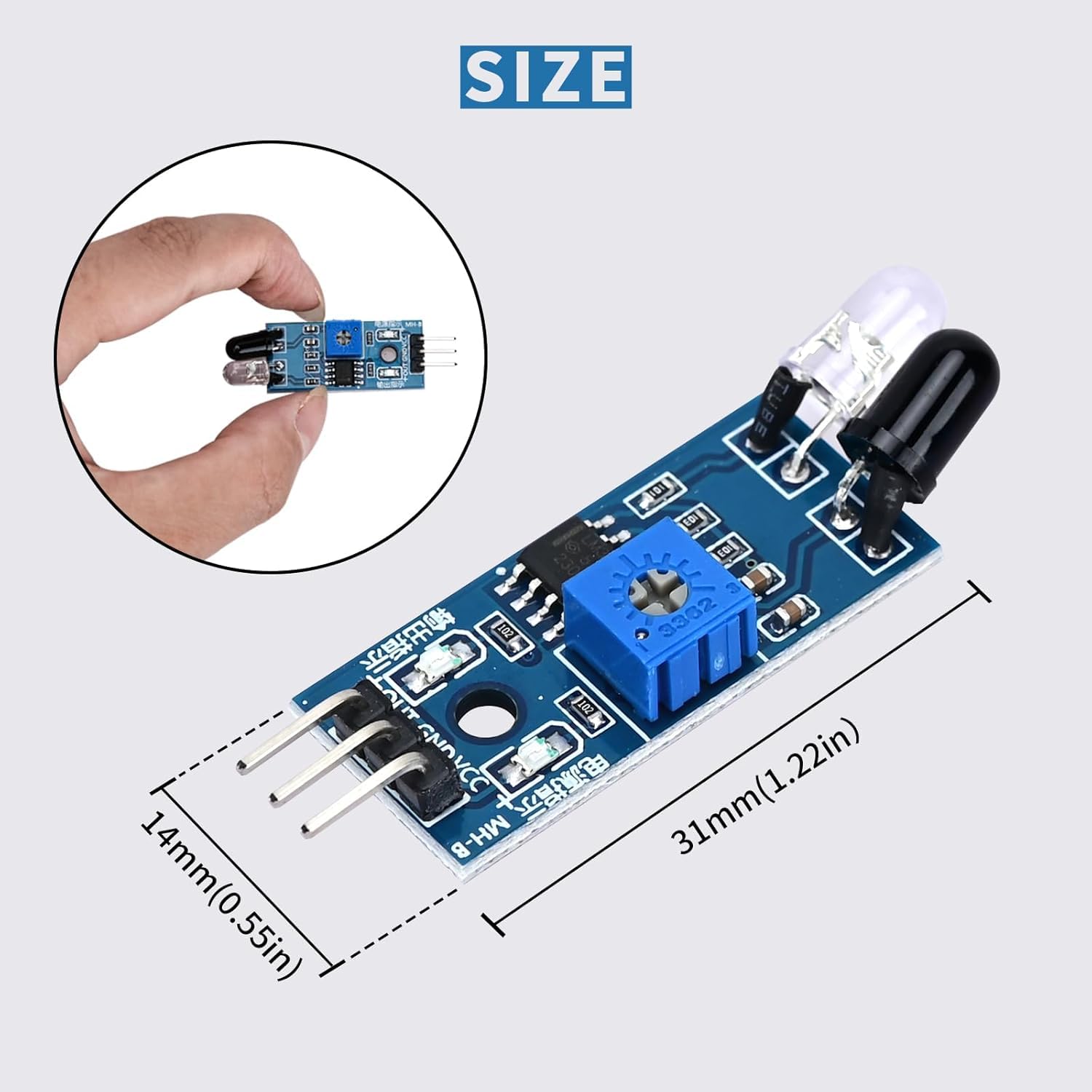 Ir Sensor IR Infrared Sensor Module 10-Pack IR Infrared Obstacle ...