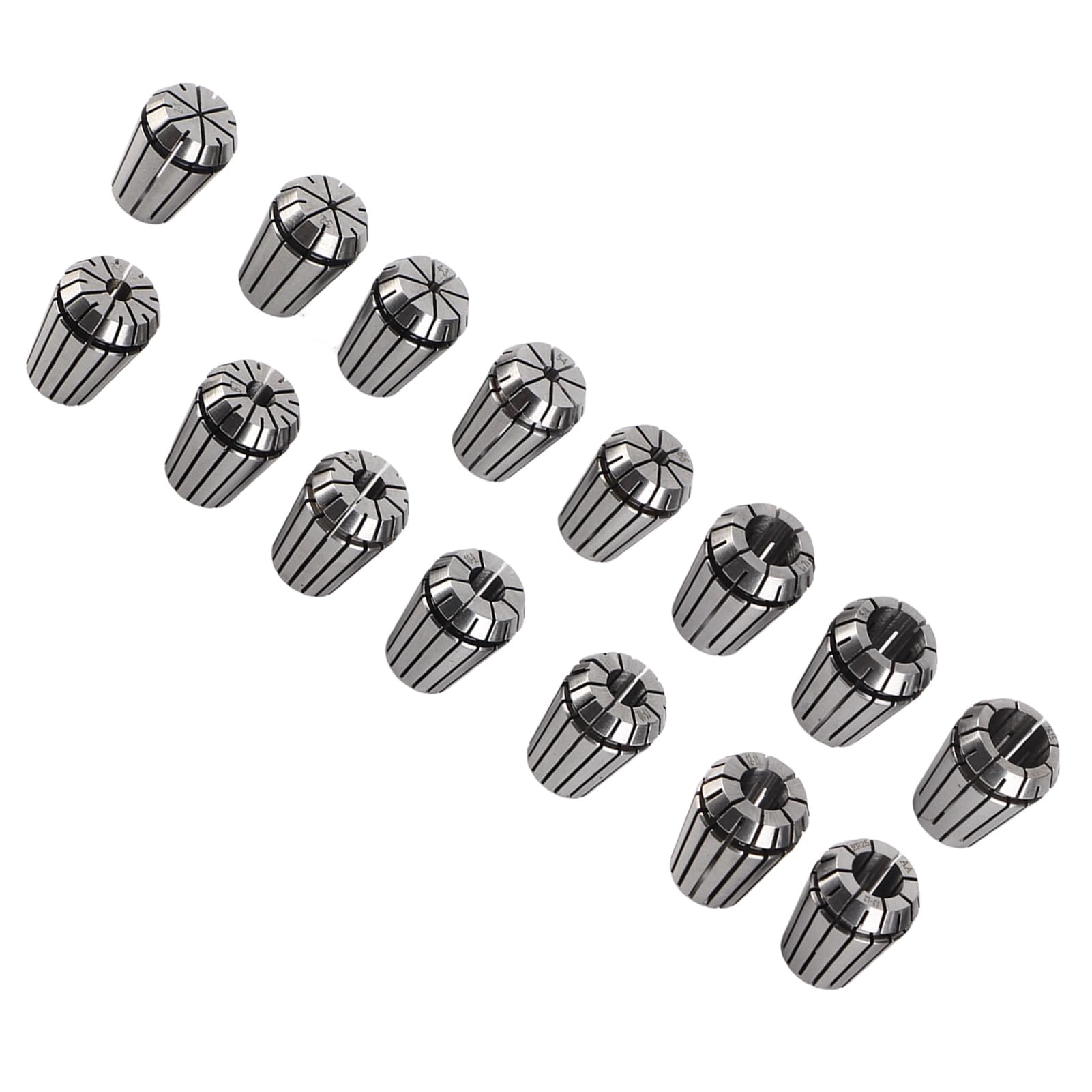 Juego de portabrocas ER25, pinzas de resorte de acero de alta velocidad con llave, 15 Uds. Para piezas de fresadora CNC, sujeción de herramientas de precisión
