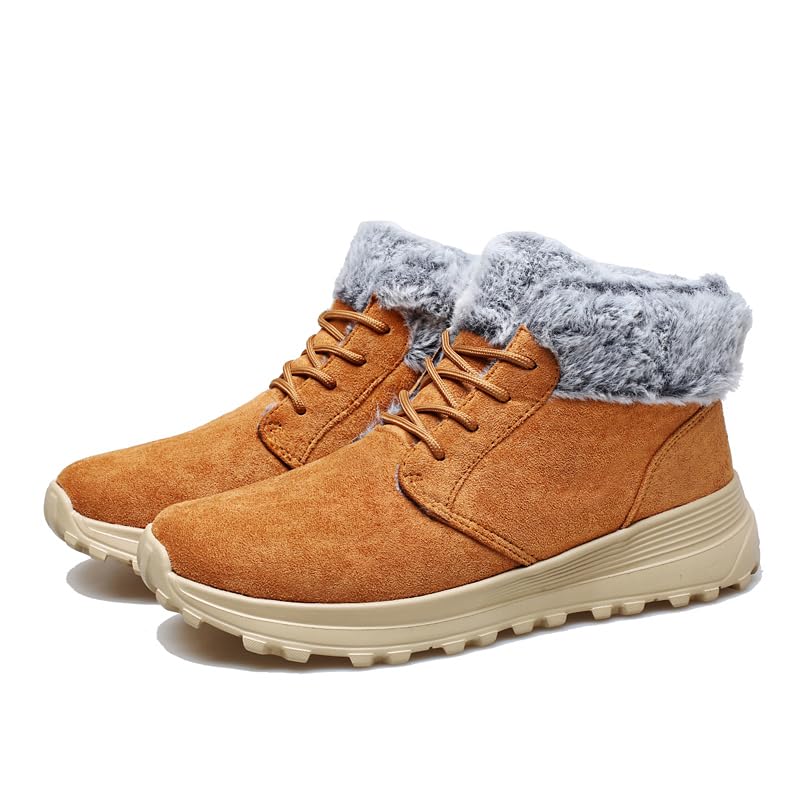 Image of SNEKARMIN Men Snow Boots Outdoor Shoes For Male Thick Sole Sneakers for Men Winter Shoes Botines Tenis Keep Warm Fluff Mens Ankle Boots