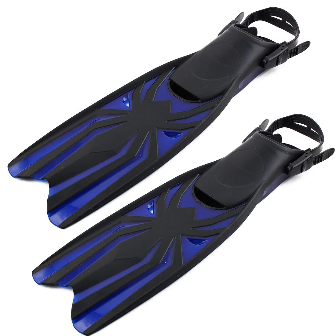 Ruilogod Pływanie Nurkowanie Snorkelling Szkolenie Regulowany Pełna Foot Niepoślizgowa Snorkel Floating Flat Flippers Rozmiar M Para niebieski