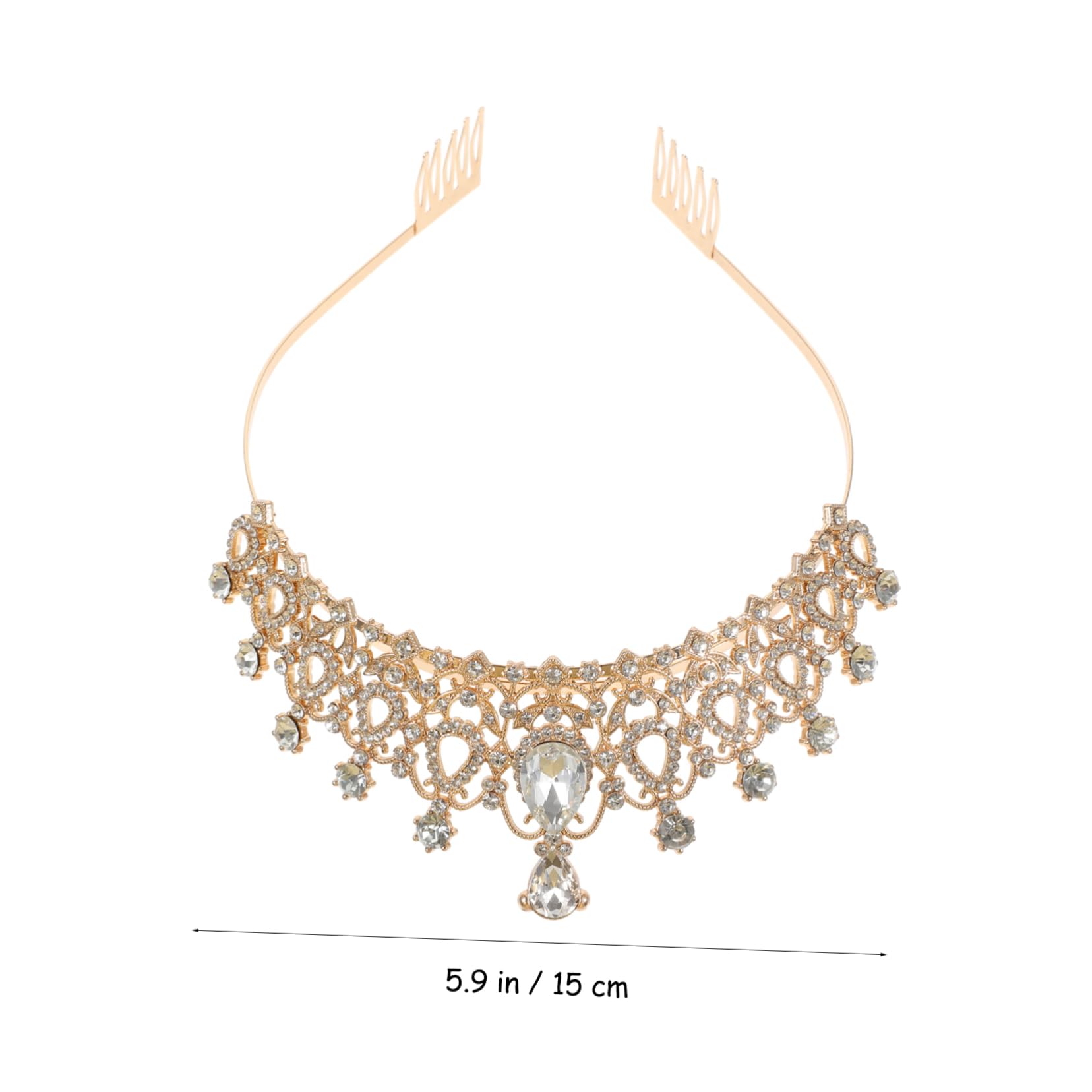 Jewellery Elegant Bride Vintage Crown Choker Colliers pour Femme Kit de Bijoux Kit de fête Costumes Accessoires Verts Jewellery