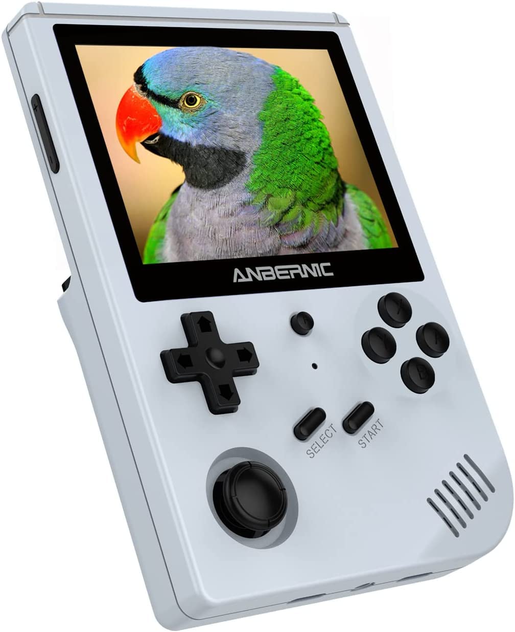 CawevonRG351V Handheld Game Console, 3.5 Inch IPS Screen Portable Game Console 2521 Gaming, Plug and Play Video Game Supports Double TF Extend 256GB (White 64G)