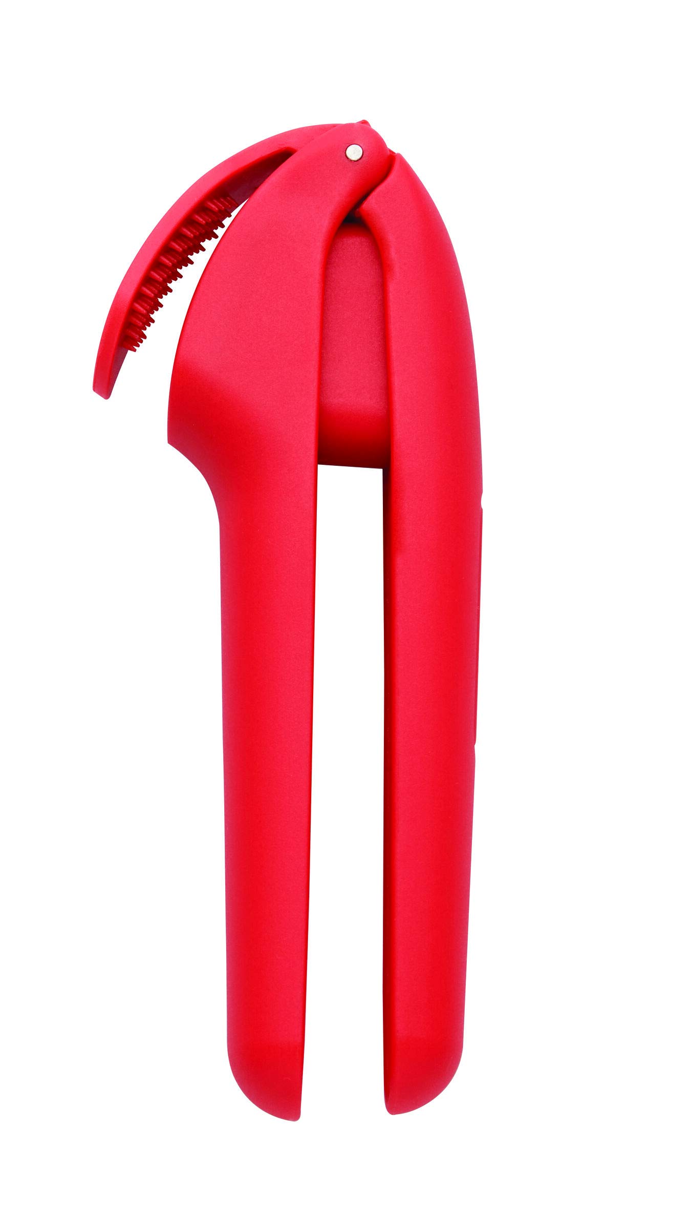 Farberware 5280722 - Juego de prensa, pelador de ajos, barra de frotar, plástico, color rojo