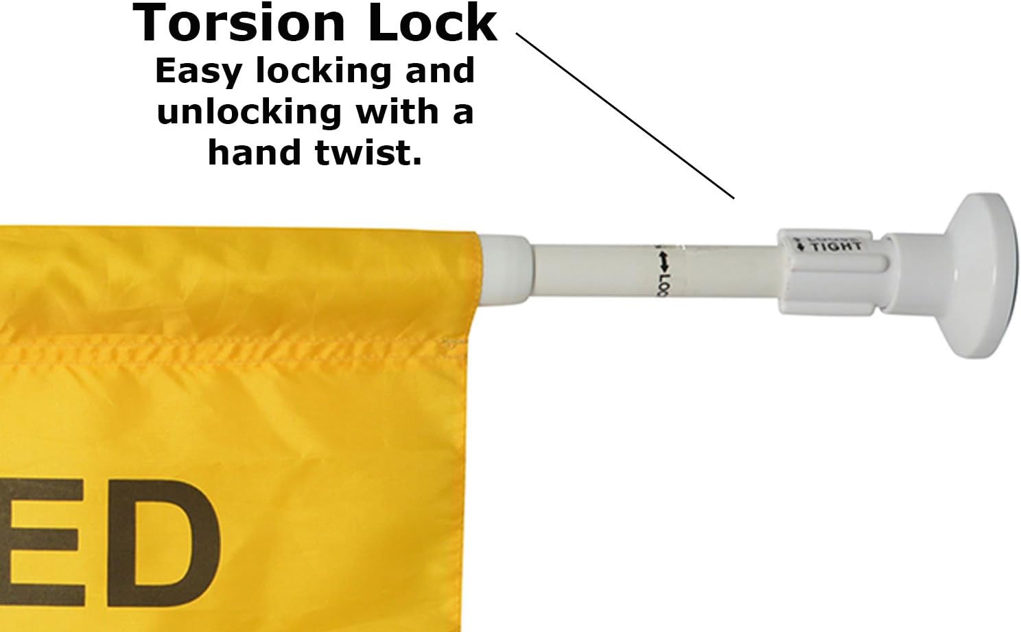 Nеw Dеаl Janico 1076 Closed for Maintenance Safety Sign, Expands up to 52”, Bilingual, Yellow