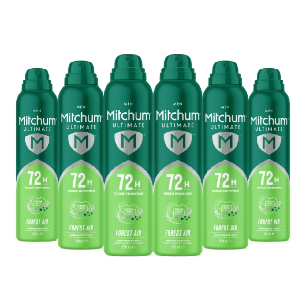 Mitchum Men Ultimate 72H Aerosol Forest Air 250ml (Pack of 6)