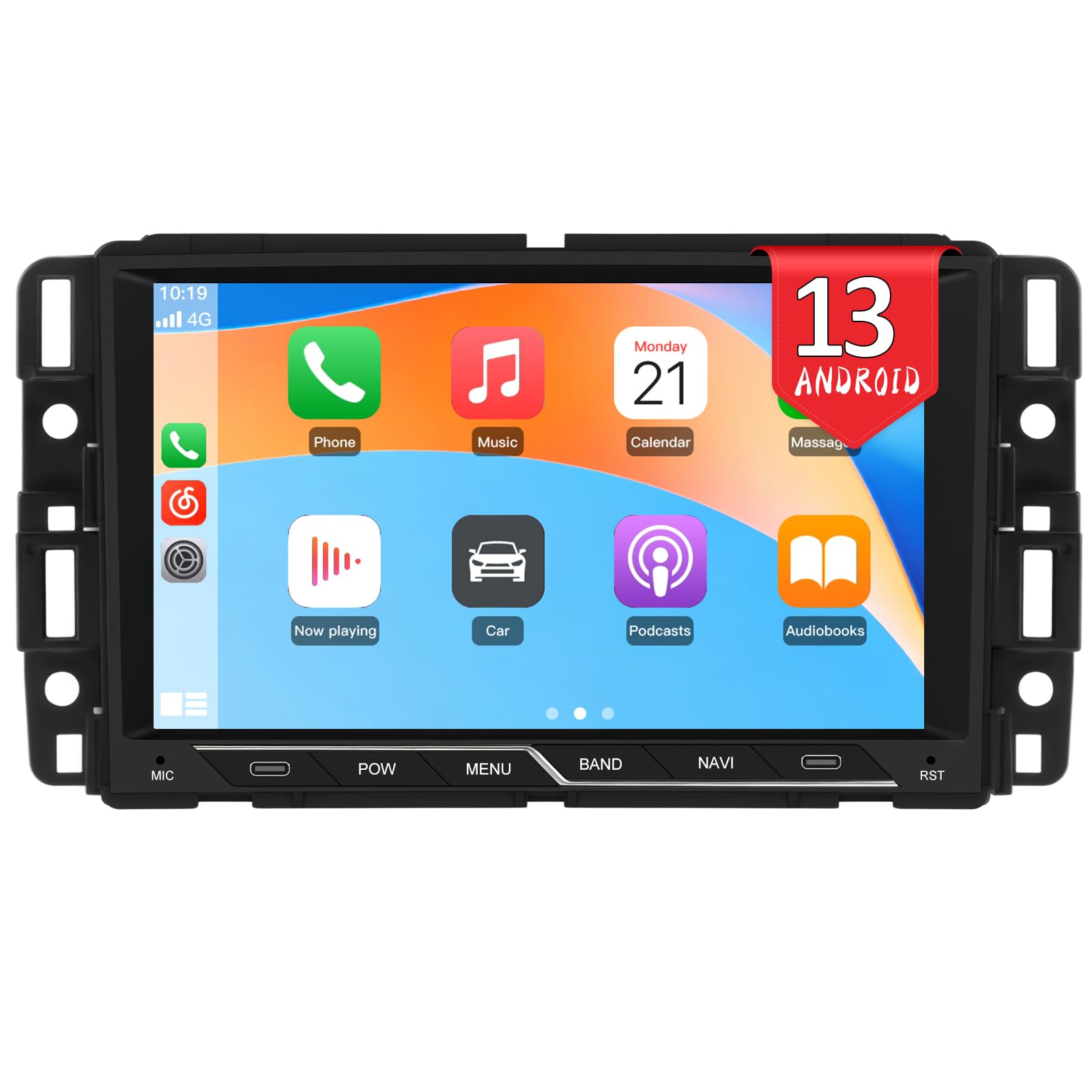 Car Stereo Radio for Chevy Silverado Tahoe GMC Sierra Yukon, Android 13 with CarPlay Android Auto Bluetooth GPS Navigation 8" Touch Screen - 2+32GB-picture-12