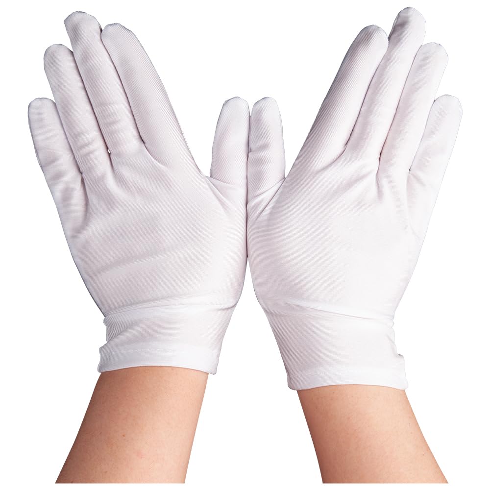 Wicked Costumes Adult Ladies Short Gloves - White - Fancy Dress Accessory