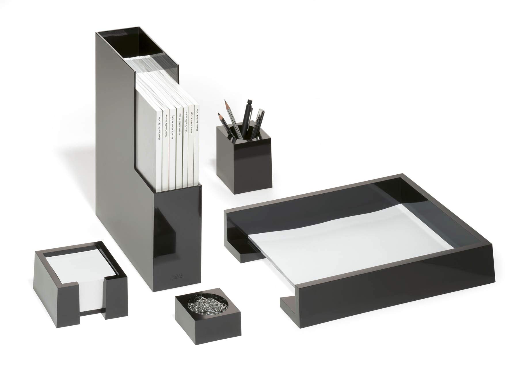 Durable 772401 Boîte à notes Cubo, noire, avec 500 notes au format 90x90 mm