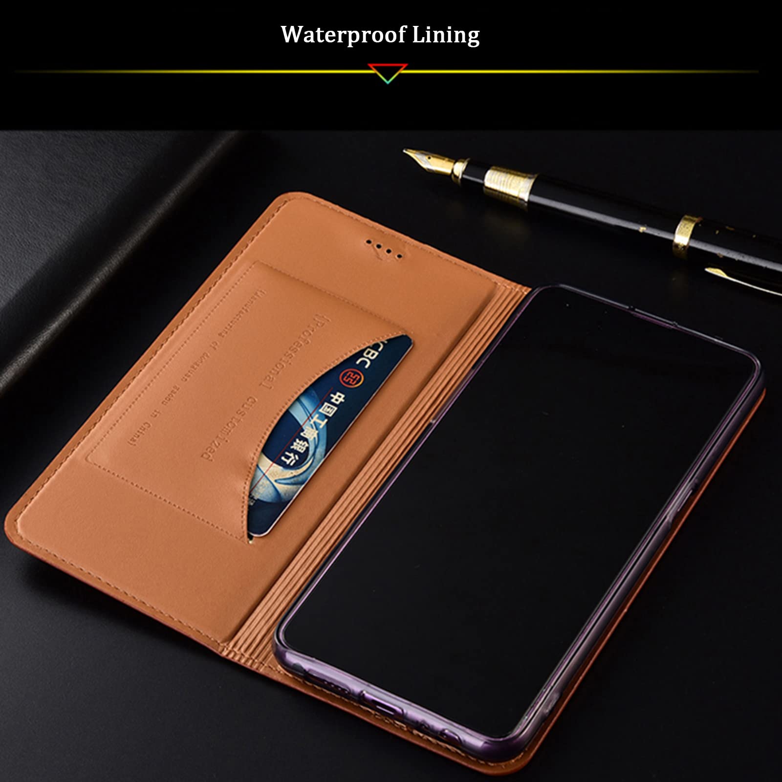 Housse Portefeuille Cuir Flip Pour Google Pixel 6 Pro - Noir, étui SDTEK, Neuf Sous Blister