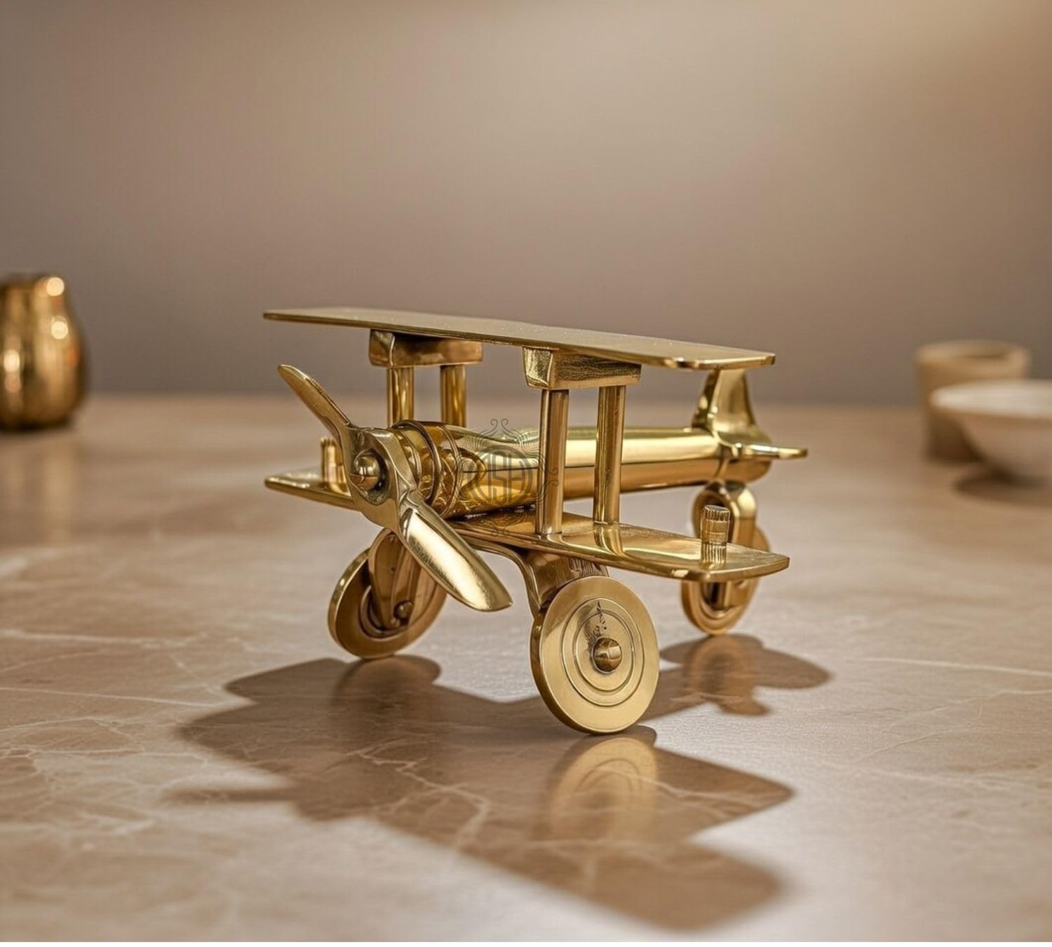 Vintage Brass Jet Plane Showpiece - Home Decor -5 Vintage Brass Jet Plane Showpiece - Home Decor -5