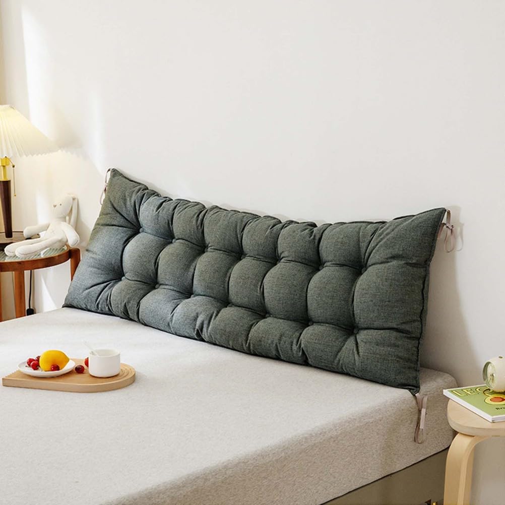 XZLZMYP Backrest Cushion Reading Pillow on Bed Soft And Comfortable Rectangular Bedroom Headboard Cushion Headboard Bolster Support Pillow for Bed Sofa Chair Bay Windows,C,90x50cm