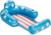 Vista 1 de FUNBOY Clear Inflatable Mesh Pool Float 2-in-1 Pool Chair Float & Mesh Water Hammock 53" Pool Hammock Float for Adults Swimming Pool Accessories &