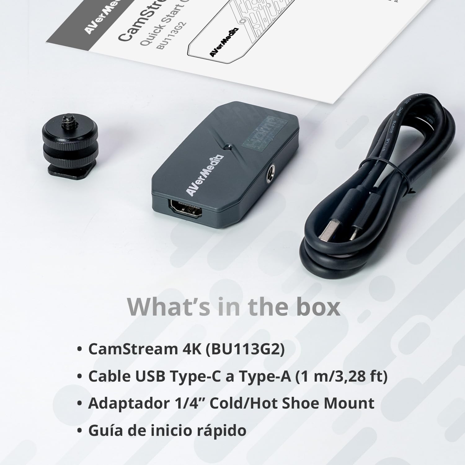 AVerMedia Scheda di acquisizione HDMI 4K60 per DSLR, videocamere, GoPro, bassa latenza per streaming live e videoconferenze con OBS, Zoom, Twitch, compatibile con Windows, Mac, iPad e PC - CamStream