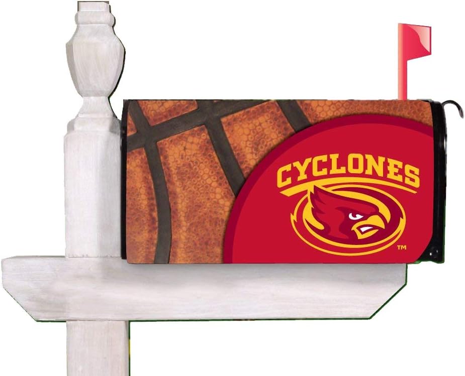 VictoryStore Outdoor Mailbox Cover - Iowa State University, Plaid, Magnetic Mailbox Cover