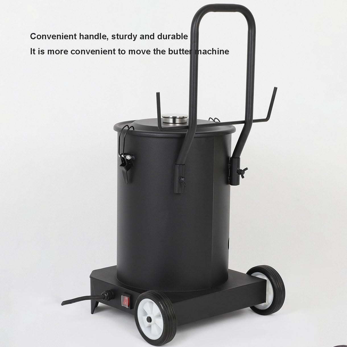 Pistola de grasa eléctrica, herramienta de lubricación de alta presión de 24 V con ruedas y manguera de 10 m, portátil para excavadoras, vehículos de construcción y equipos industriales