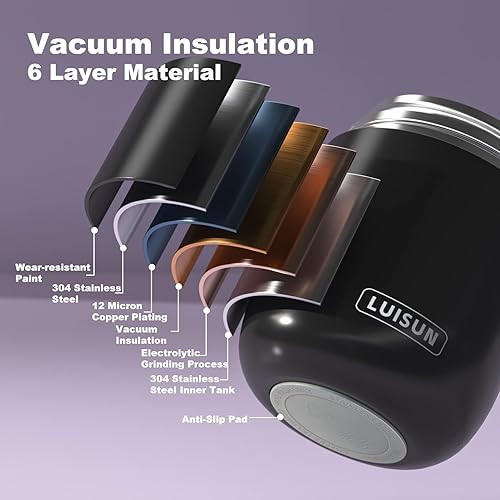 Miniatura 2 de Termo de sopa de alimentos aislado de 17 onzas para alimentos calientes niños y adultos lonchera de acero inoxidable 304 contenedor de alimentos con