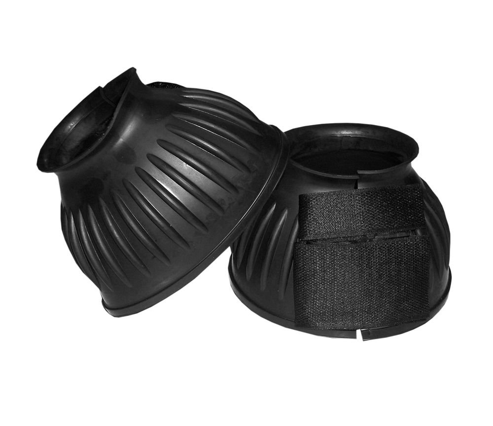 Rhinegold Velcro Over-Reach Boots - Small - Black