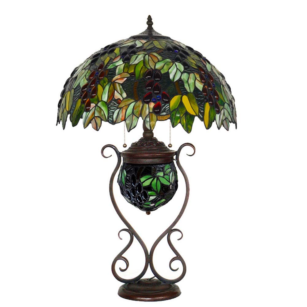 Lampa stołowa w stylu Tiffany 18 "Szkło Creative Sypialni Study salon Lampa & Sons Lampa stołowa