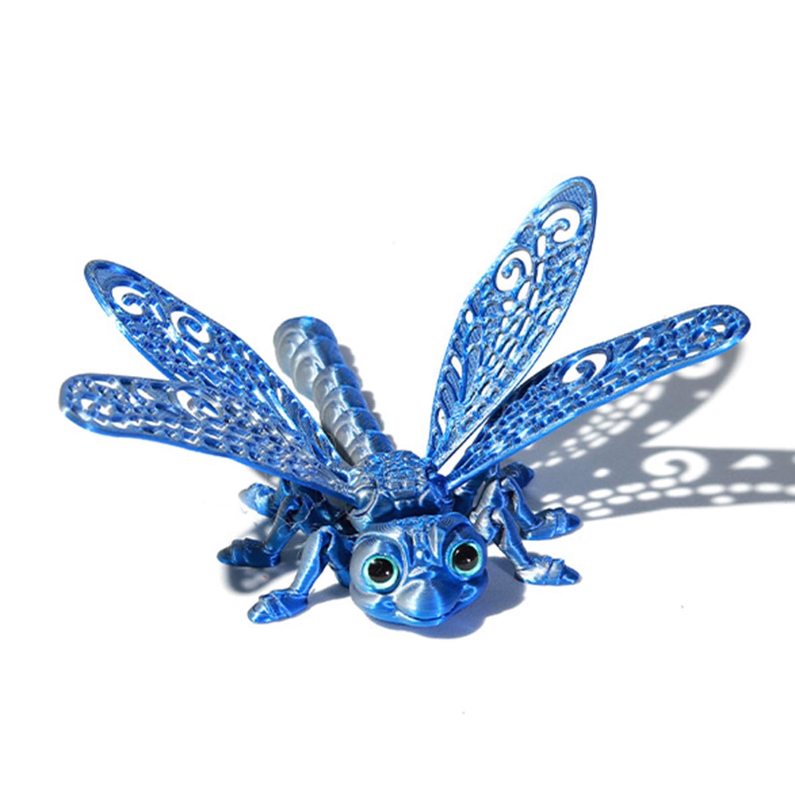 Articulated Dragonfly Toy, 3D Printed Flexible Lifelike Ornament