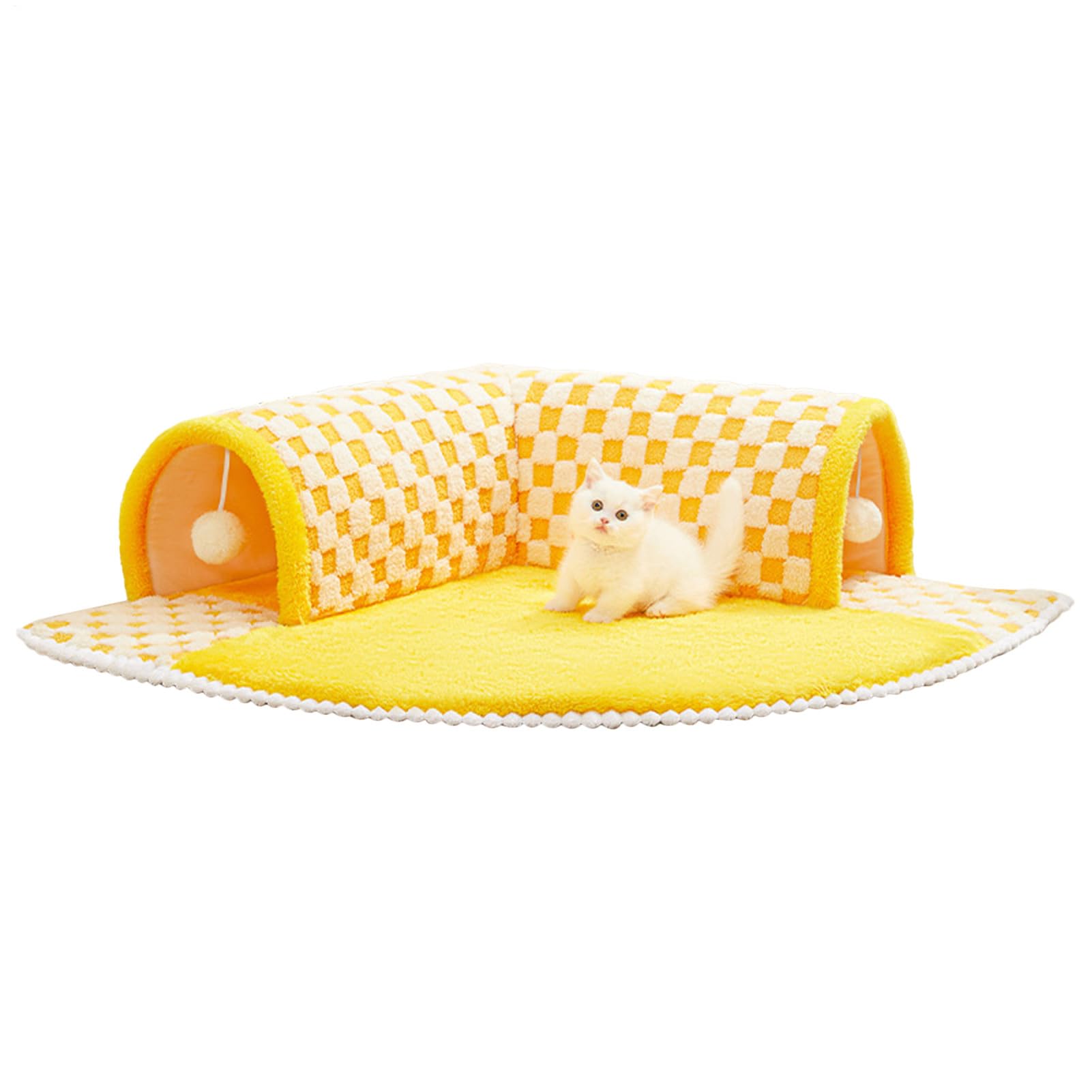 para Gatos Desmontable Parque De Juegos para Mascotas con Escondite Y Fondo | Cueva Para Gatos Con Juego De Peekaboo Para Gatitos Y Conejos Para Dormir Hacer Siestas Descansar Y Jug