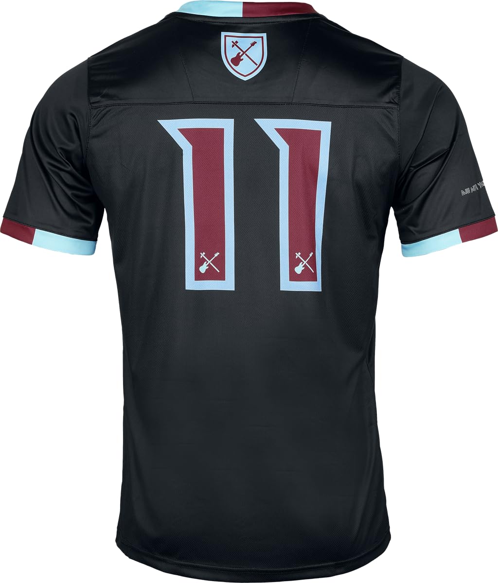 Iron Maiden IMFC West Ham Jersey Homme Jersey noir Regular/Coupe standard