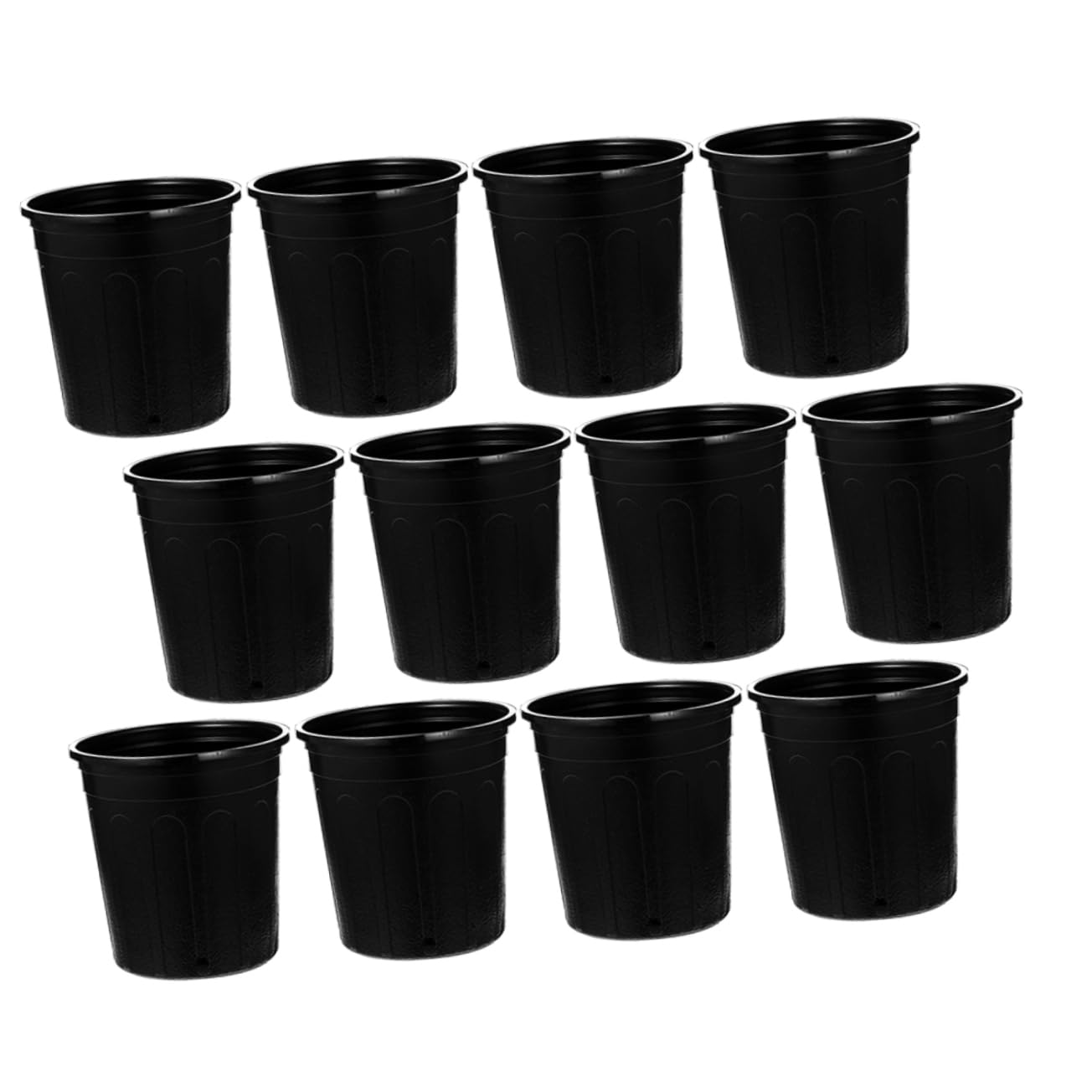Yardwe 25 Macetas Negras para Vivero Macetas De 1 Galón Contenedores De Plantación Resistentes para Suministros De Jardín