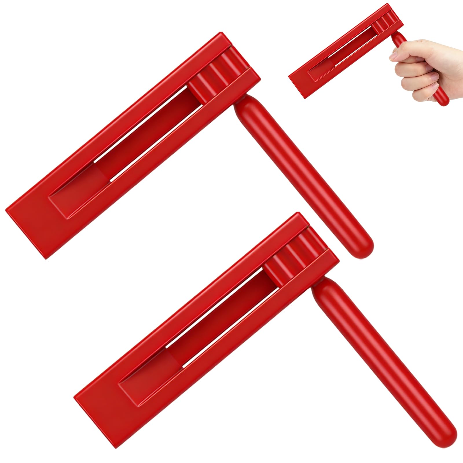 Photo 1 of 2 Pack Wooden Ratchet Noise Maker, Spinning Rattle Instrument, Traditional Mexican Matraca Equipment for Graduation, Christmas Celebrations, Party Favors, Sporting Events, 2026 World Cup Matches