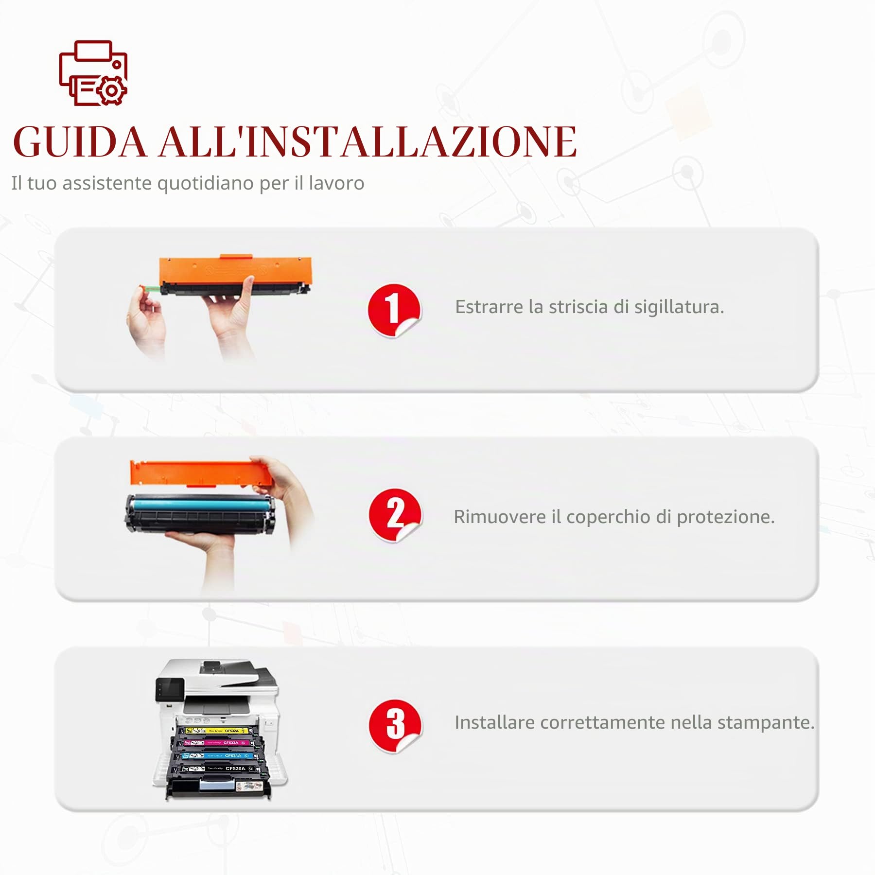 Toner Kingdom 205A Cartucce Toner Compatibile per HP 205A CF530A | 4-Pack per HP Color LaserJet Pro MFP M181FW M181 M180N M180 M154NW M154A M154 CF530A CF531A CF532A CF533A