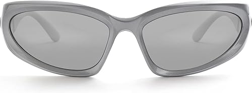 Miniatura 9 de Gafas de sol deportivas de moda envolventes para hombres y mujeres, gafas de sol Swift ovaladas oscuras UV400 Sport Wrap Shades