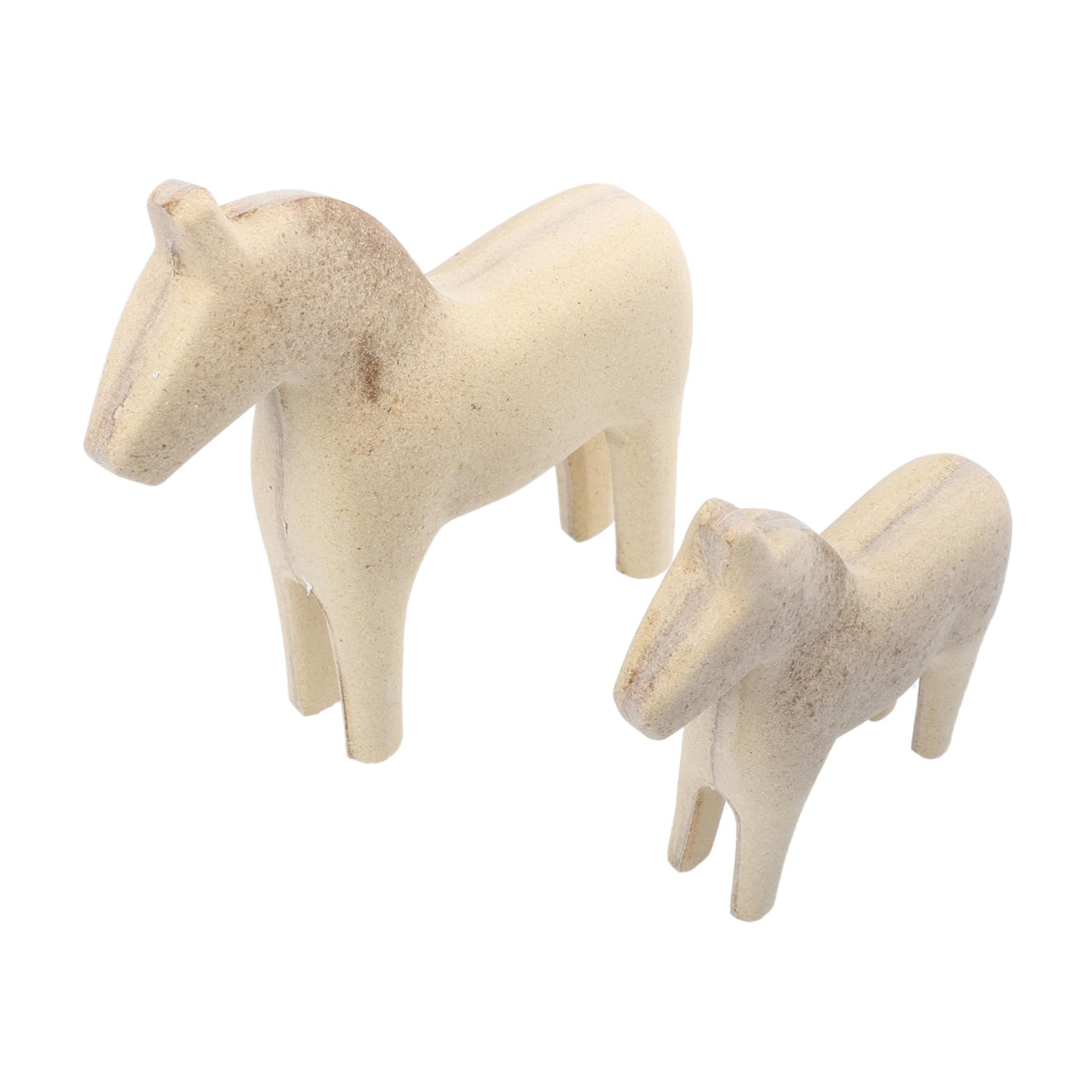 Amazon.co.jp: MOLUCKFU 男の子と女の子のための馬のおもちゃ 未完成の