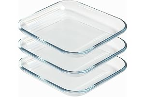 7-Inch Square Tempered Glass Dessert Plates: Perfect for Appetizers, Salads, and Delectable Treats