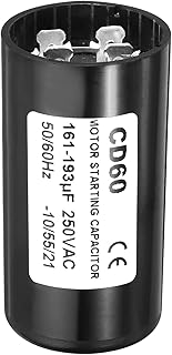 PATIKIL Motor Start Capacitor, 161-193uF/Mfd 250VAC 50/60Hz CD60 Run Capacitor Motor Starting Capacitor for Electric Motor Starts Running