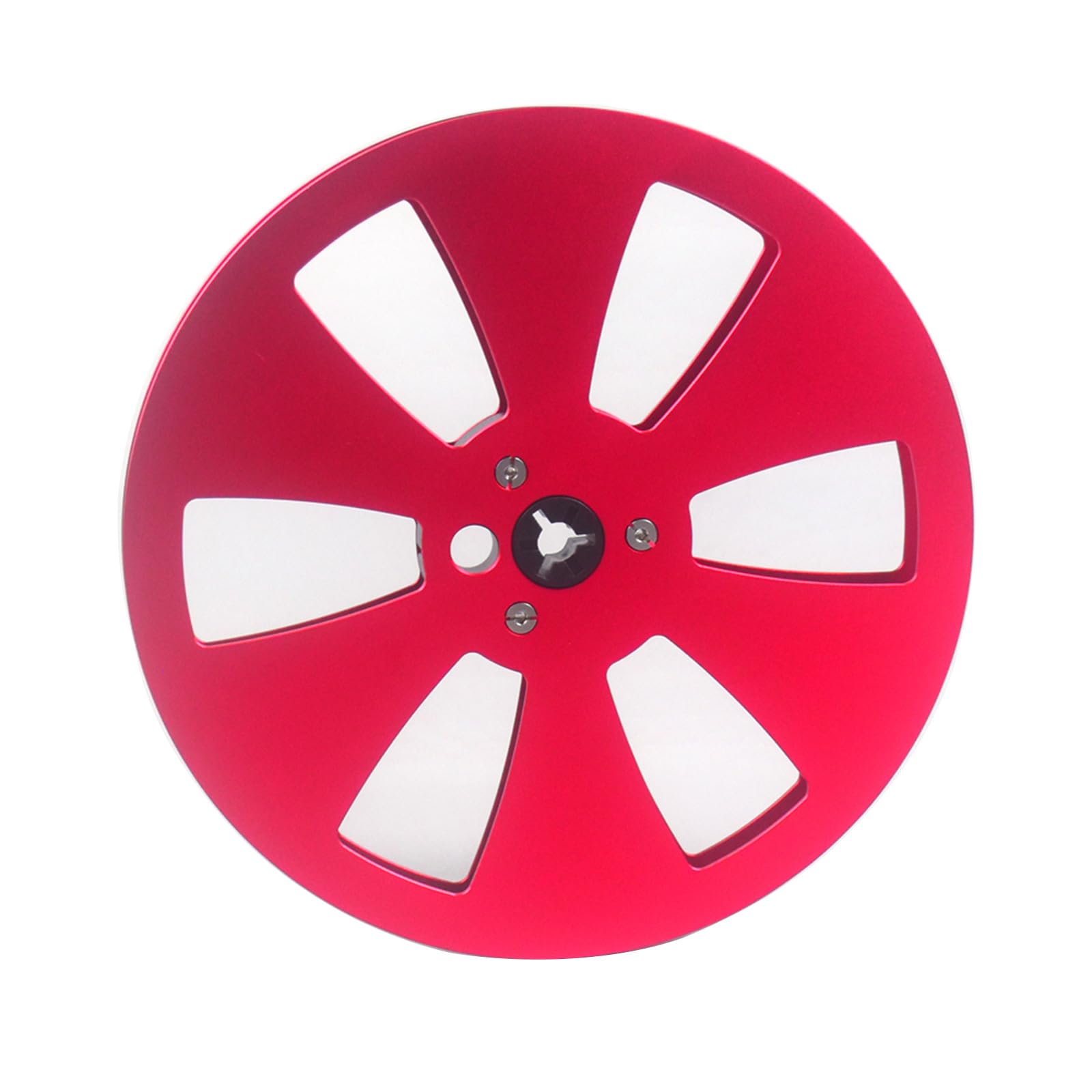 Jazuaiao 7inch Aluminum Alloy Takeup Reel for 1/4" to Tape Recorders 6 Hole Flanges Opening Machine Part Empty