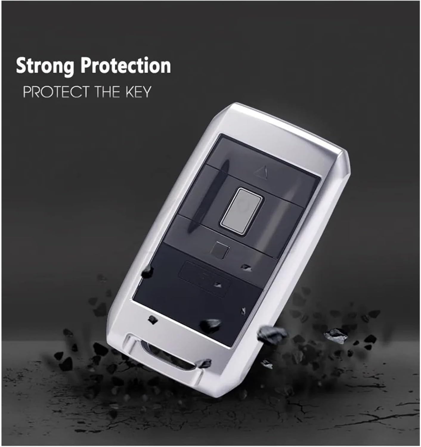 Compatible for Rolls-Royce Phantom Cullinan Ghost CAR Key Case Protection Key Fob Cover Case Shell Cover Protector Holder with Key Chain