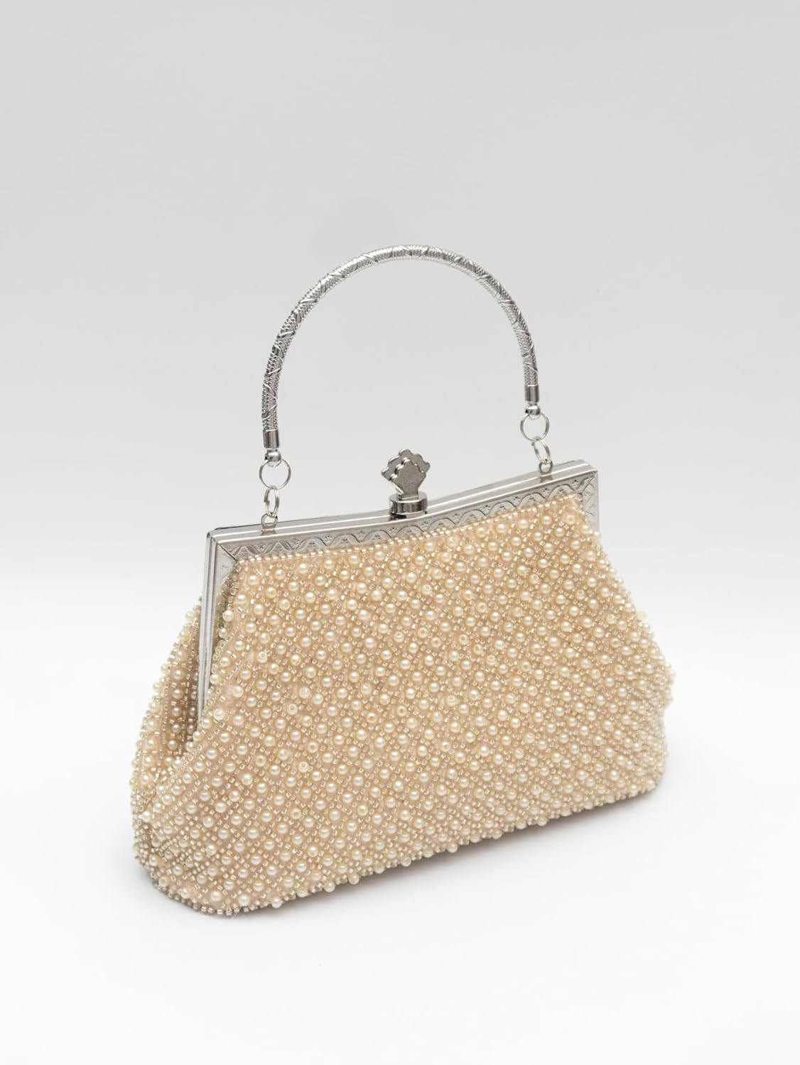 1920s Vintage Style Solid Color Beaded Evening Bag Simple Elegant Women's Clutch Suitable for Weddings, Parties - Image 4