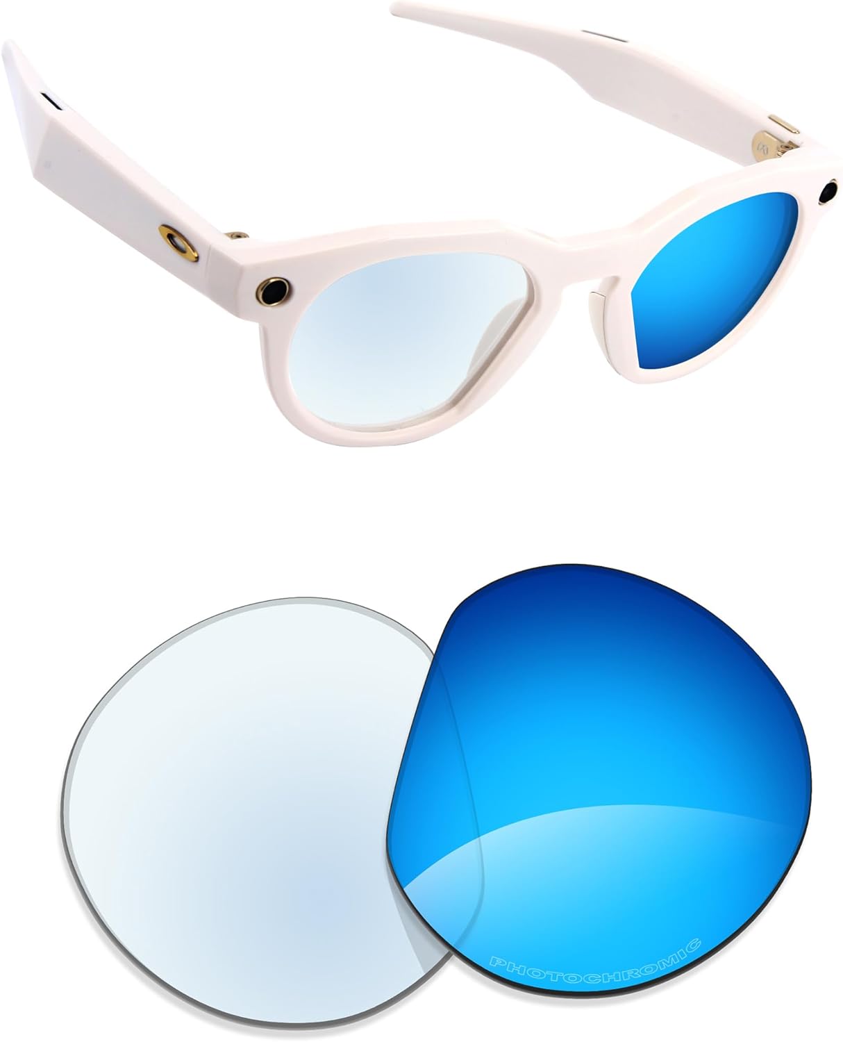 Alphax Polarized Replacement Lenses for Oakley Meta HSTN OW8002-51mm Smart Glasses- Options