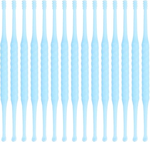 FERCAISH 15 piezas desechables para oídos, limpiador de cera de oído, herramienta de limpieza de oídos, limpiador de cucharas para cuidado personal,