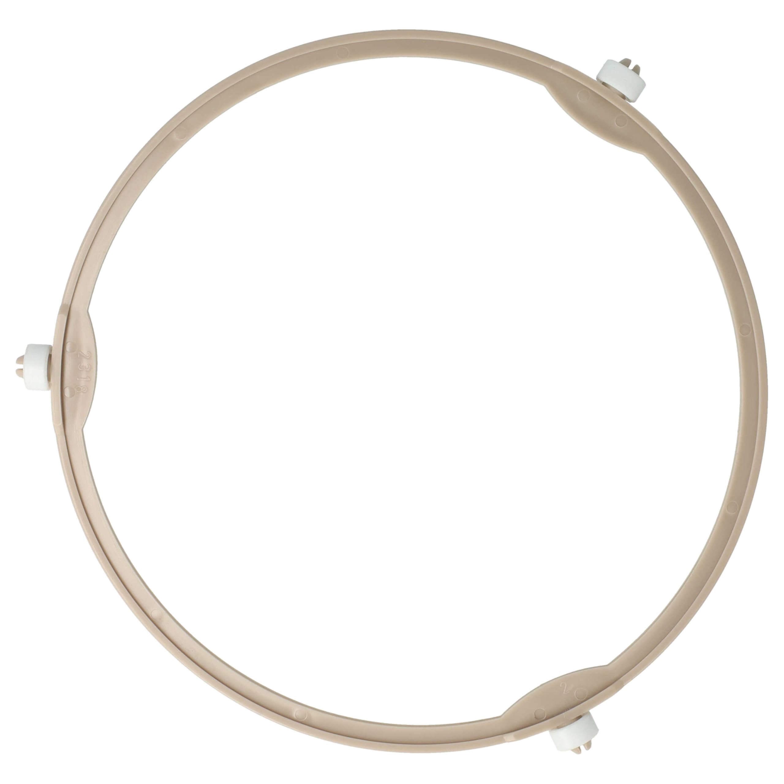Piatto Girevole Per Microonde 21 Cm Con 3 Rulli - Anello Di Ricambio Marrone Chiaro