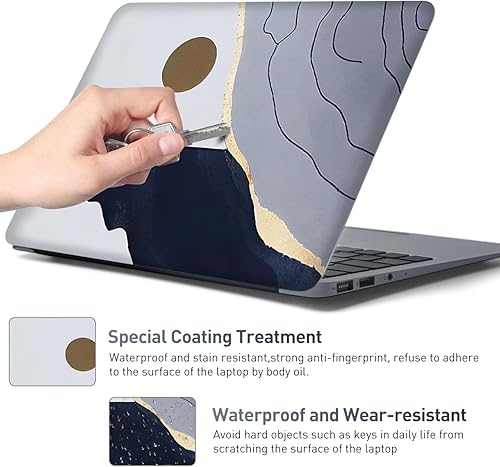 Miniatura 39 de Adhesivo para laptop de 12.1-15.6 pulgadas, calcomanía reutilizable universal de vinilo para laptop, protector de arte impermeable en color panal